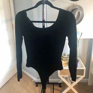 Velvet Black Bodysuit